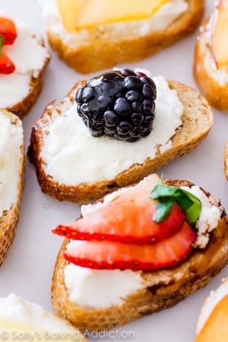 Goat Cheese and Fruit Crostini goat-cheese-and-fruit-crostini