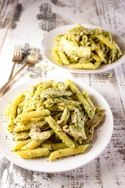 grilled-chicken-pesto-pasta