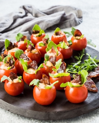 Bite-Size Mini BLT Cups bite-size-mini-blt-cups
