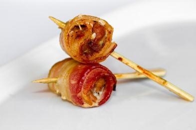 pork-with-bbq-sauce-wrapped-in-bacon