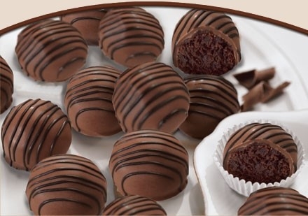 creamy chocolate cake truffles