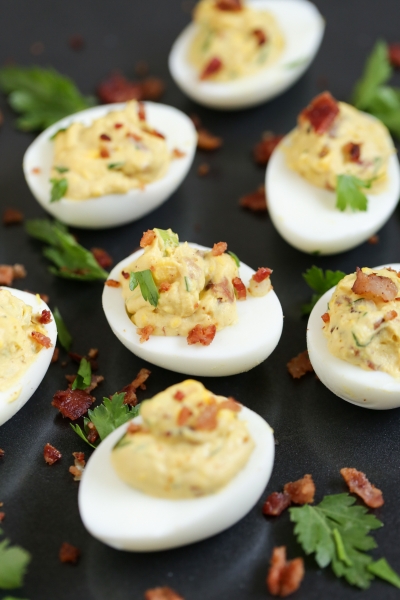 Mojito with Bacon Deviled Eggs mojito-with-bacon-deviled-eggs