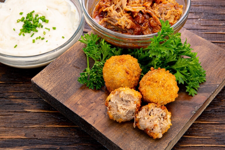 Breaded Short Rib &amp; Potato Croquette 