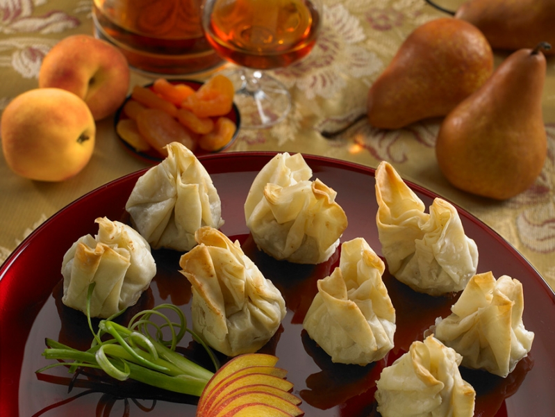 Duck with Apricot in Phyllo Beggar’s Purse duck-with-apricot-in-phyllo-beggar’s-purse