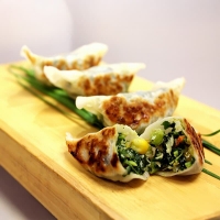 Kale and Vegetable Dumplings