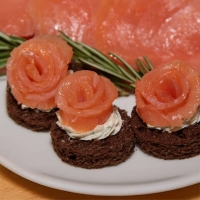 Smoked Salmon Roses Smoked Salmon Roses